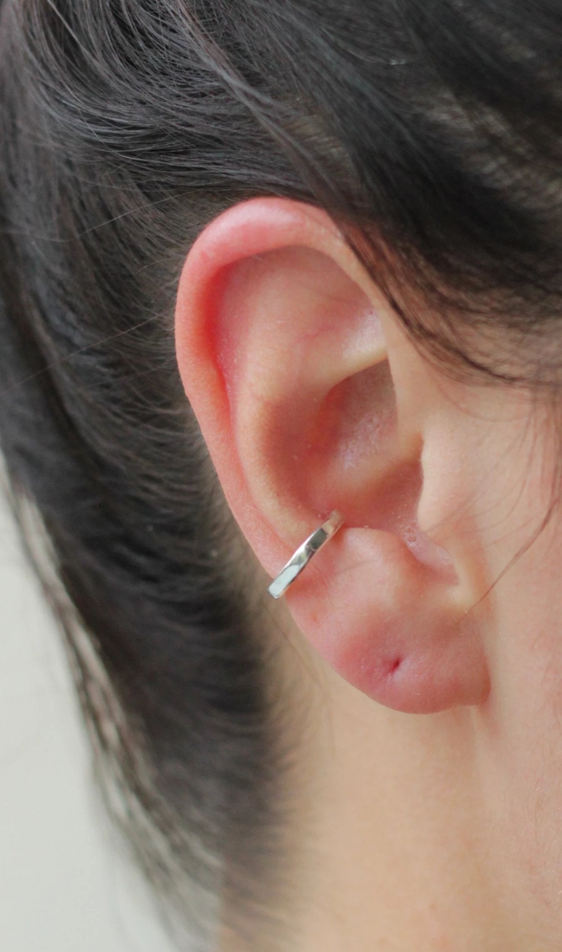 Argolla Pequeña Earcuff Plata - Solum