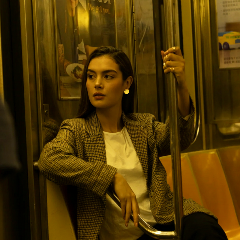 Aros Origami Circulo Plata - MINIMAL GOLD