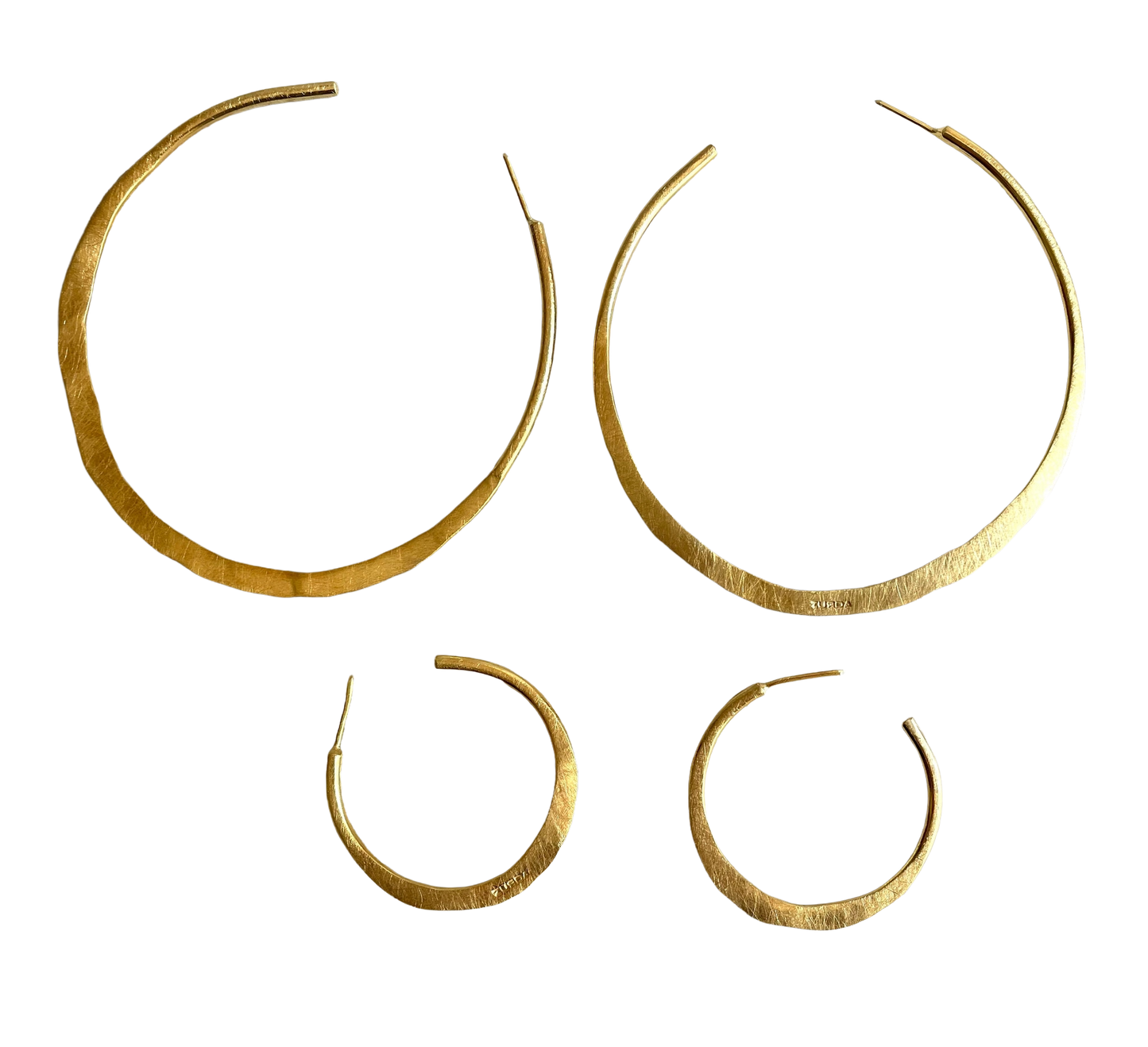 Aros Argolla Tribal Oro MAXI