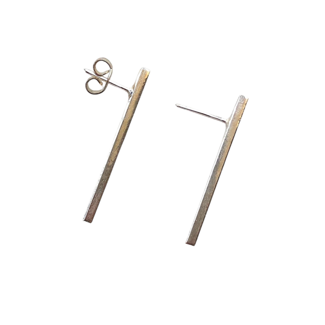 Aros Palito 3 cms Plata - MINIMAL GOLD