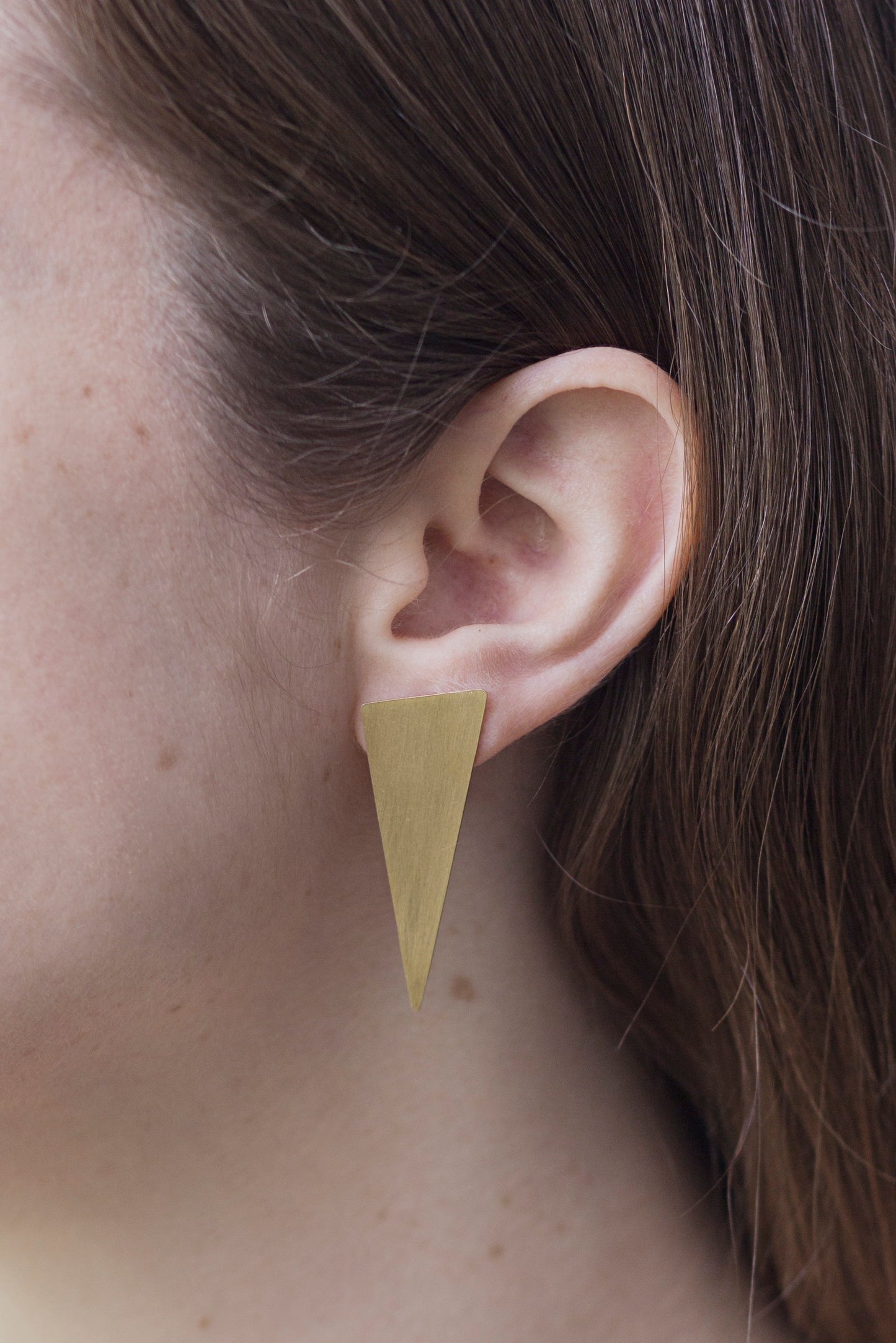 Aros Triángulo Mediano - MINIMAL GOLD