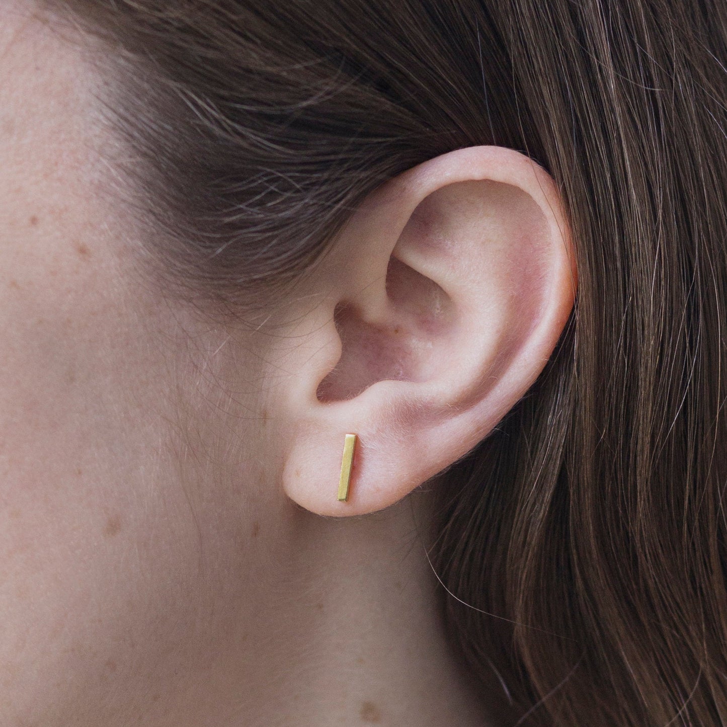 Aros Palito 1 cm. Oro - MINIMAL GOLD