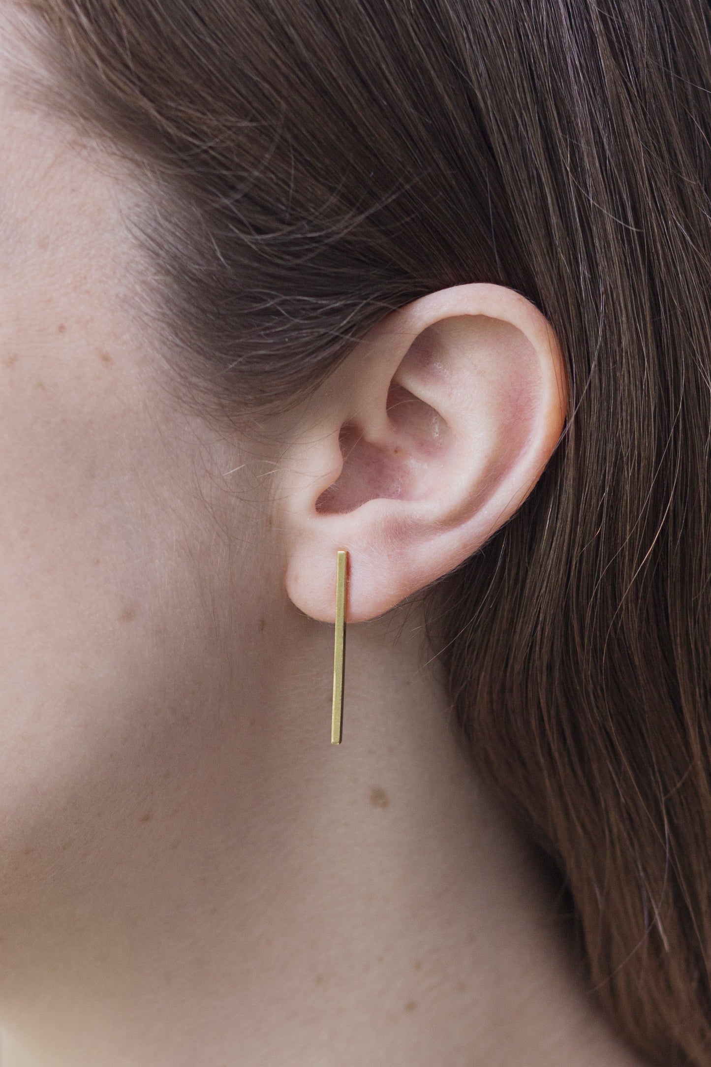 Aros Palito 3 cms Oro - MINIMAL GOLD