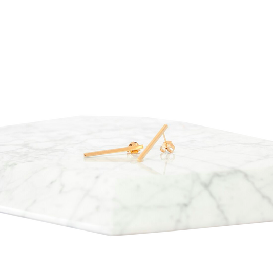 Aros Palito 3 cms Oro - MINIMAL GOLD