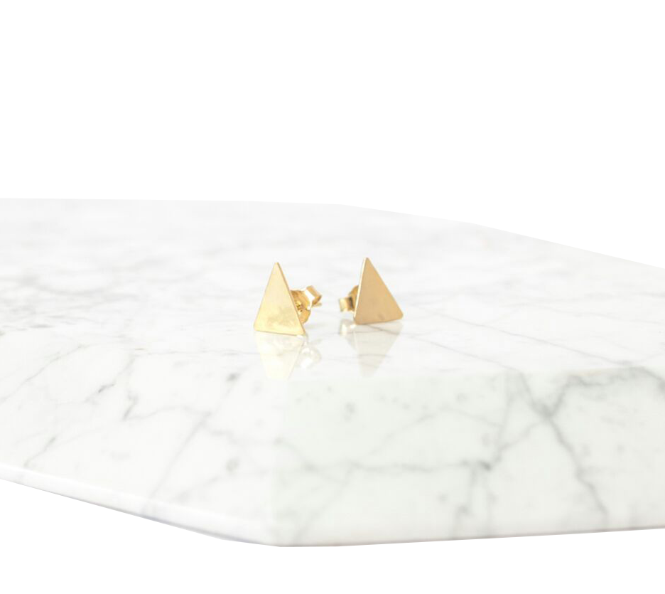 Aros Triángulo Pequeño - MINIMAL GOLD