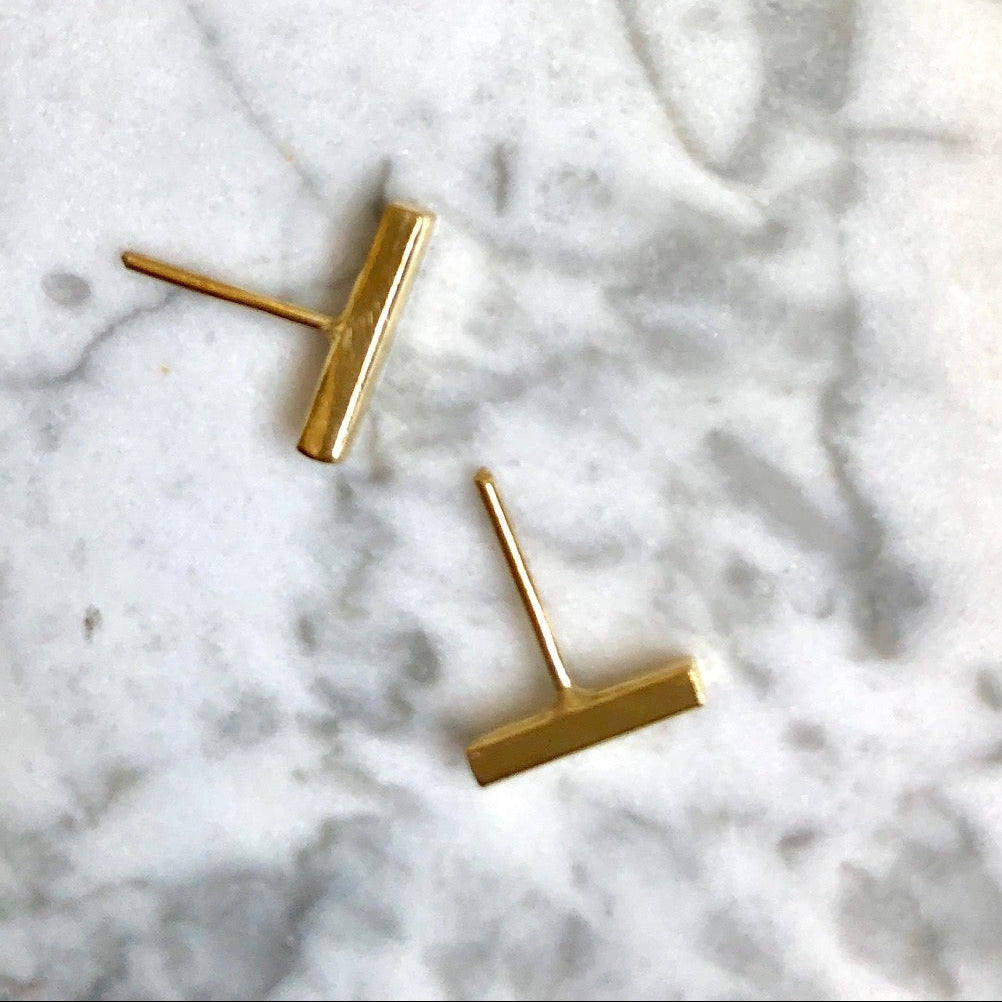 Aros Palito 1 cm. Oro - MINIMAL GOLD